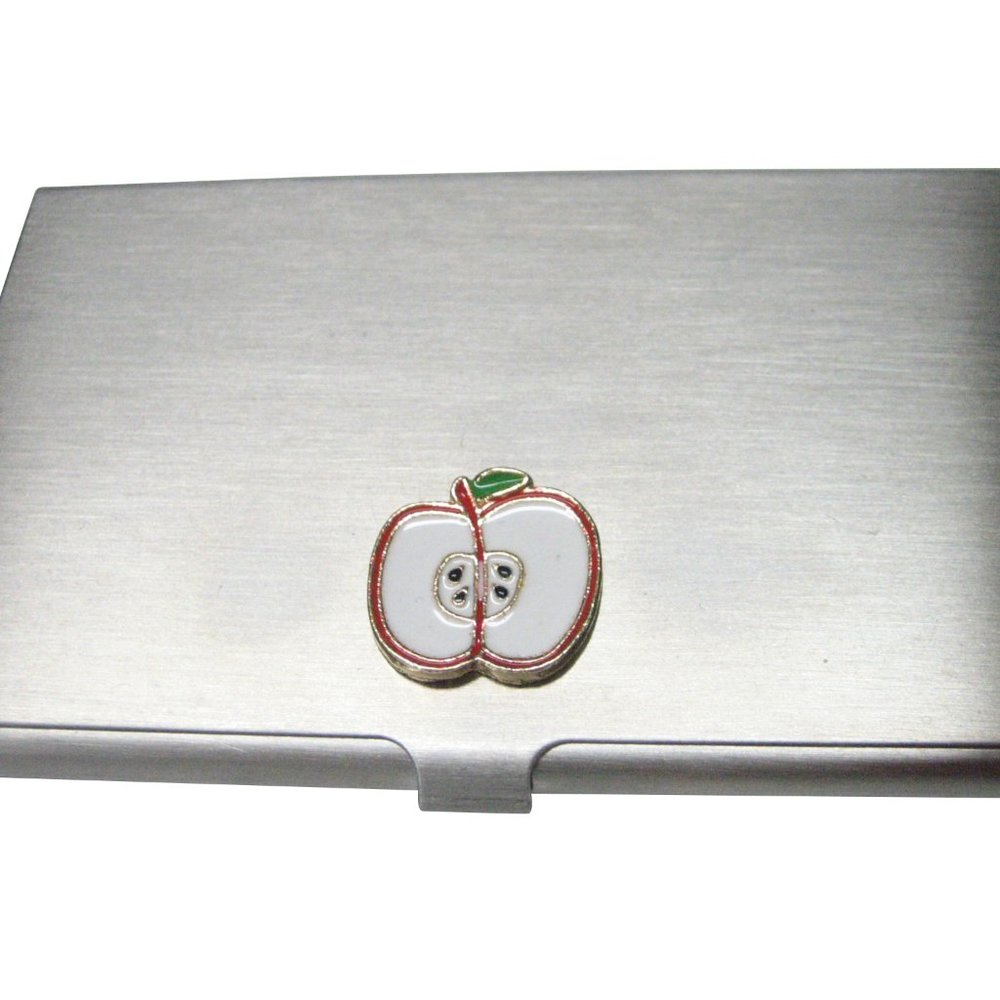 Sliced Apple Fruit Business Card Holder